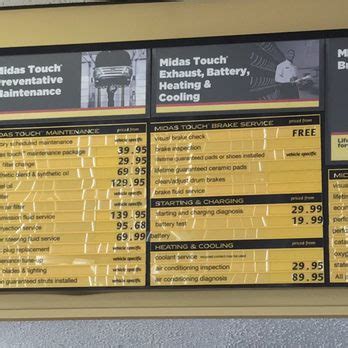 midas prices